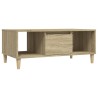 Table basse Chêne sonoma 90x50x36,5 cm Bois d'ingénierie 