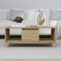 Table basse Chêne sonoma 90x50x36,5 cm Bois d'ingénierie 