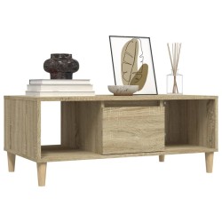 Table basse Chêne sonoma 90x50x36,5 cm Bois d'ingénierie 