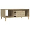 Table basse Chêne sonoma 90x50x36,5 cm Bois d'ingénierie 