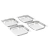 Récipients Gastronorm 8 pcs GN 1/2 40 mm Acier inoxydable  
