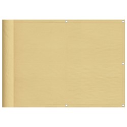 Écran de balcon sable 75x1000 cm 100% polyester oxford 