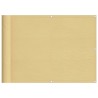 Écran de balcon sable 75x1000 cm 100% polyester oxford 
