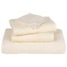 Serviettes de douche 4 pcs crème 70x140 cm 360 g/m² 100% coton 