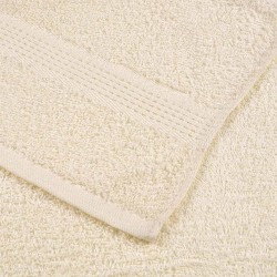 Serviettes de douche 4 pcs crème 70x140 cm 360 g/m² 100% coton 