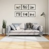 Tapis OVIEDO à poils courts gris 120x120 cm 