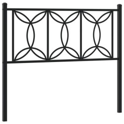 Tête de lit métal noir 107 cm 