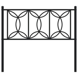 Tête de lit métal noir 107 cm 