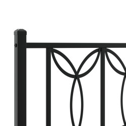 Tête de lit métal noir 107 cm 