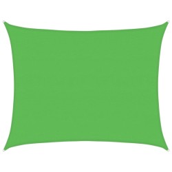 Voile d'ombrage 160 g/m² Vert clair 6x7 m PEHD 
