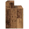 Table de chevet avec tiroir vieux bois 51x31x47 cm 