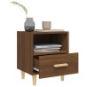 Tables de chevet 2 pcs Chêne marron 40x35x47 cm 