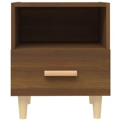 Tables de chevet 2 pcs Chêne marron 40x35x47 cm 