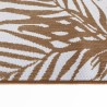 Tapis d'extérieur marron et blanc 100x200 cm design réversible 