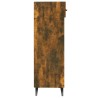 Meuble à chaussures Chêne fumé 30x35x105 cm Bois d'ingénierie 