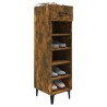 Meuble à chaussures Chêne fumé 30x35x105 cm Bois d'ingénierie 