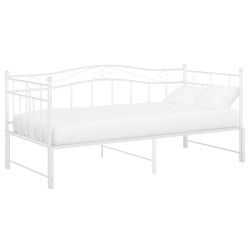 Cadre de canapé-lit extensible sans matelas blanc 90x200 cm 