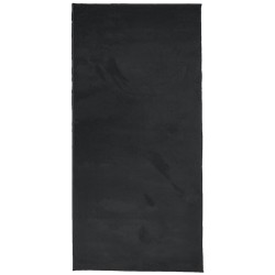Tapis OVIEDO à poils courts noir 100x200 cm 