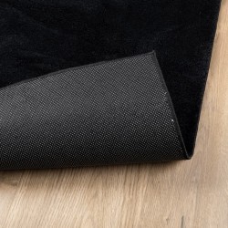 Tapis OVIEDO à poils courts noir 100x200 cm 