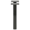 Pieds de table basse en forme de X, 2 pièces, anthracite, 40 x (30-31) cm, acier 
