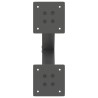 Pieds de table basse en forme de X, 2 pièces, anthracite, 40 x (30-31) cm, acier 