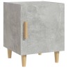 Tables de chevet 2 pcs Gris béton Bois d'ingénierie 
