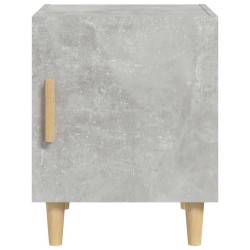Tables de chevet 2 pcs Gris béton Bois d'ingénierie 