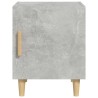 Tables de chevet 2 pcs Gris béton Bois d'ingénierie 