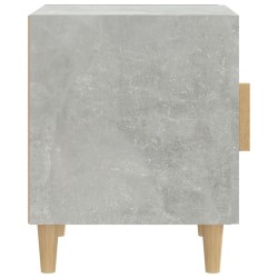 Tables de chevet 2 pcs Gris béton Bois d'ingénierie 