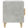 Tables de chevet 2 pcs Gris béton Bois d'ingénierie 