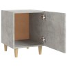 Tables de chevet 2 pcs Gris béton Bois d'ingénierie 
