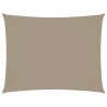 Voile de parasol tissu oxford rectangulaire 3,5x5 m taupe 