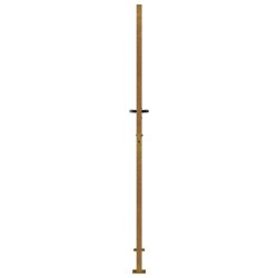 Portail de jardin 105x180 cm acier corten design de bambou 