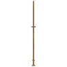 Portail de jardin 105x180 cm acier corten design de bambou 