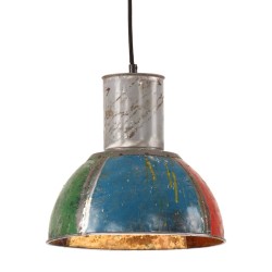 Lampe suspendue industrielle 25 W Multicolore Ronde 28,5 cm E27 
