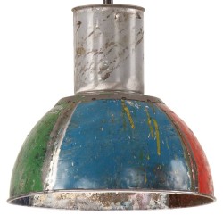 Lampe suspendue industrielle 25 W Multicolore Ronde 28,5 cm E27 