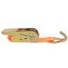 Sangle d’arrimage 10 pcs 0,4 tonne 6 m x 25 mm Orange 