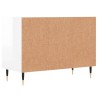 Meuble TV blanc brillant 69,5 x 30 x 50 cm bois d'ingénierie 