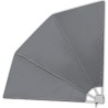 Auvent latéral pliable de balcon Gris 210 x 210 cm 