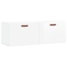 Armoire murale blanc brillant 100x36,5x35 cm bois d'ingénierie 