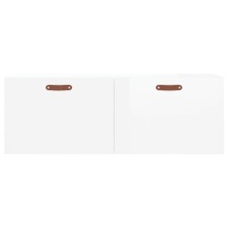 Armoire murale blanc brillant 100x36,5x35 cm bois d'ingénierie 