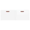 Armoire murale blanc brillant 100x36,5x35 cm bois d'ingénierie 