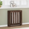 Cache-radiateur chêne marron 78x20x82 cm bois d'ingénierie 