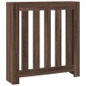 Cache-radiateur chêne marron 78x20x82 cm bois d'ingénierie 