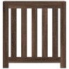 Cache-radiateur chêne marron 78x20x82 cm bois d'ingénierie 