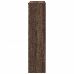 Cache-radiateur chêne marron 78x20x82 cm bois d'ingénierie 