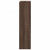 Cache-radiateur chêne marron 78x20x82 cm bois d'ingénierie 