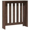Cache-radiateur chêne marron 78x20x82 cm bois d'ingénierie 