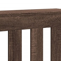 Cache-radiateur chêne marron 78x20x82 cm bois d'ingénierie 