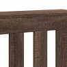 Cache-radiateur chêne marron 78x20x82 cm bois d'ingénierie 